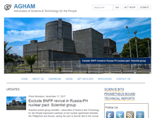 Tablet Screenshot of agham.org